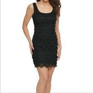 NWT GUESS Adelaide Scalloped Fringe Lace Dress Size 14